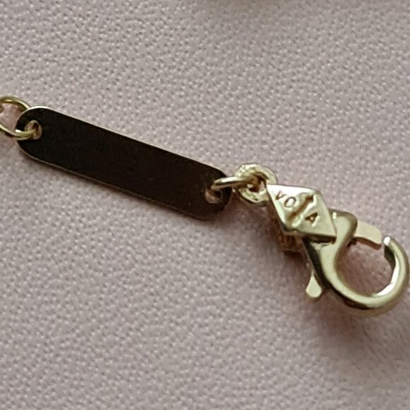 18k Gold Bracelet with clover charms - 5 charms - Picture 8 of 15